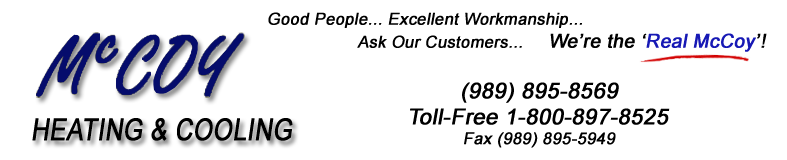 McCoy Heating & Cooling 303 S. Water Street Bay City , MI 48708 - Phone: (989) 895-8569